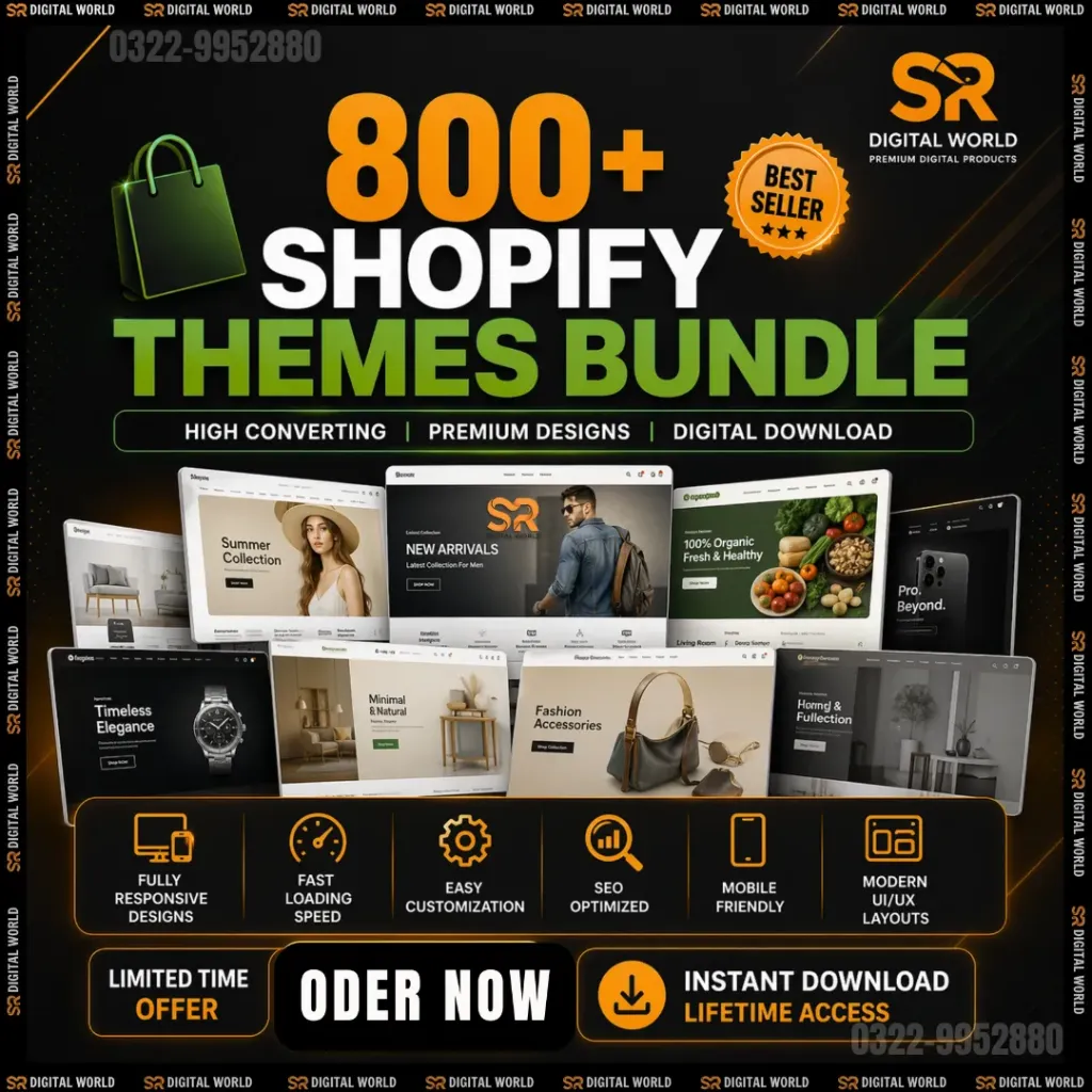 800+ Premium shopify Themes & Templates