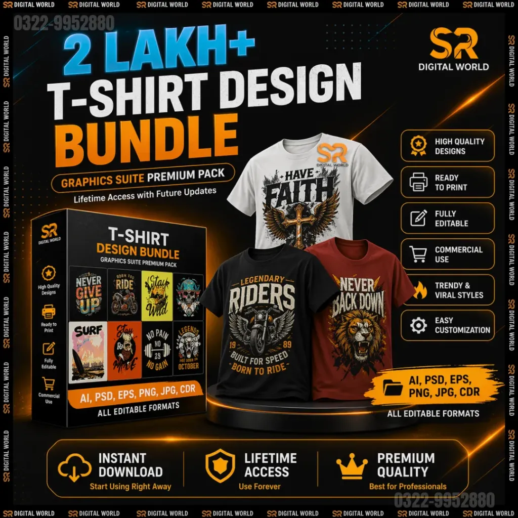 50,000+ Editable T-Shirt Designs Mega Bundle